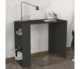 Γραφείο εργασίας Netenia χρώμα ανθρακί 90x40x74εκ.