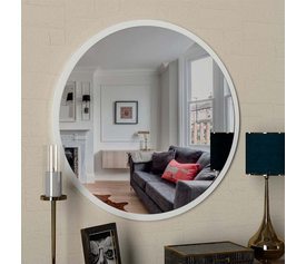 Καθρέπτης τοίχου Glob χρώμα λευκό 59x2x59εκ.