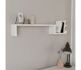 Ραφιέρα τοίχου Happy χρώμα λευκό 87,4x14,5x14,5εκ.