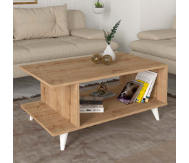 Τραπεζάκι σαλονιού Titus χρώμα sapphire oak 100x60x45εκ.