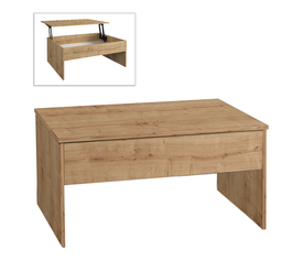 Τραπεζάκι σαλονιού Devon με σερβιτόρο χρώμα sapphire oak 110x60x44,8εκ.