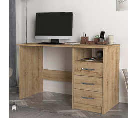 Γραφείο εργασίας Eldoris χρώμα sapphire oak 120x60x75εκ.