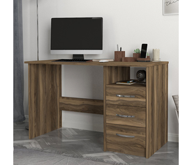 Γραφείο εργασίας Eldoris χρώμα καρυδί 120x60x75εκ.