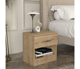 Κομοδίνο Lube χρώμα sapphire oak 40x28,2x40εκ.