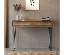 Rochel Console Walnut with Drawer 120x35x89,8 cm