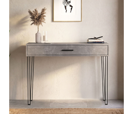 Rochel Console Concrete Grey 120x35x89.8 cm