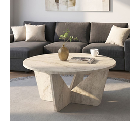 Lagerta living room table travertine color 75x75x35 cm