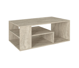 Τραπεζάκι σαλονιού Abdera χρώμα travertine 110x60x42εκ.