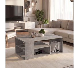 Abdera Living Room Coffee Table Concrete Gray 110x60x42 cm