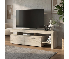 Έπιπλο τηλεόρασης Acnes χρώμα travertine 160x40x53εκ.
