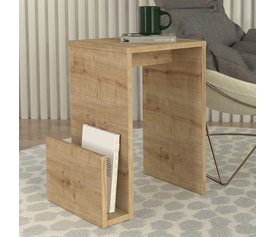 Τραπεζάκι βοηθητικό Regnar χρώμα sapphire oak 43,1x33,5x52εκ.