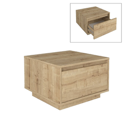 Τραπεζάκι σαλονιού Pura χρώμα sapphire oak 60x60x40εκ.