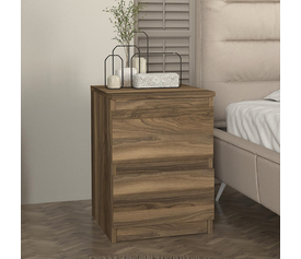 Κομοδίνο Breve χρώμα καρυδί 39,8x41,8x55εκ.