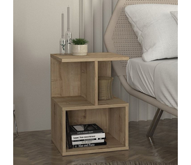 Κομοδίνο - Τραπεζάκι βοηθητικό Entiero χρώμα sapphire oak 39,8x35x54,6εκ.