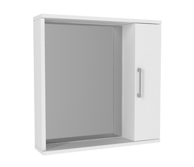 Καθρέπτης μπάνιου Deal χρώμα λευκό 65x15,3x65εκ.