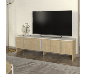 Έπιπλο τηλεόρασης Rebel χρώμα rota oak - sandstone 150x35x45εκ.