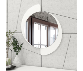 Καθρέπτης τοίχου Sevilla χρώμα λευκό 59,2x2,2x69εκ.