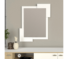 Καθρέπτης τοίχου Selinos χρώμα λευκό 65x2,2x85εκ.