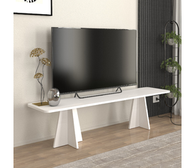 Έπιπλο τηλεόρασης Sugar χρώμα λευκό 150x29,6x36,8εκ.