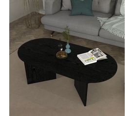 Τραπεζάκι σαλονιού Cortado χρώμα sencron black 120x60x39,6εκ.