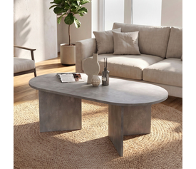 Cortado Living Room Coffee Table Concrete Gray 120x60x39.6 cm