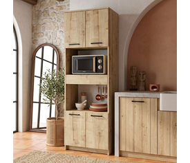 Ντουλάπι κουζίνας - μπάνιου Alvento χρώμα sapphire oak 60x42x180εκ.