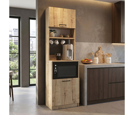 Έπιπλο κουζίνας Tuco 1 χρώμα sapphire oak 53,8x40x180εκ.