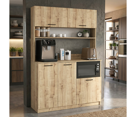 Έπιπλο κουζίνας Tuco 3 χρώμα sapphire oak 123,8x40x180εκ.