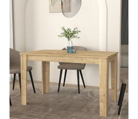 Τραπέζι Darlen χρώμα sapphire oak 125x72x74εκ.