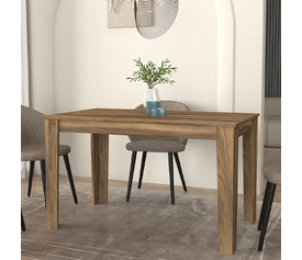 Τραπέζι Darlen χρώμα καρυδί 125x72x74εκ.