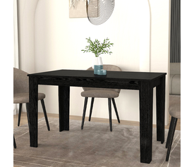Τραπέζι Darlen χρώμα sencron black 125x72x74εκ.