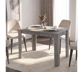 Τραπέζι Darlen γκρι σκυροδέματος 125x72x74 εκ.