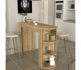 Τραπέζι μπαρ Vigne χρώμα sepet oak 150x51,6x101,8εκ.