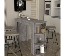 Bar Table Vigne Concrete Gray 150x51.6x101.8 cm