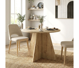 Τραπέζι Tailor χρώμα sapphire oak Ø100x75,7εκ.