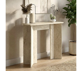 Κονσόλα Mara χρώμα travertine 90x29,6x91,8εκ.