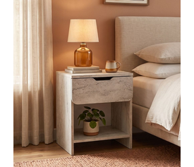 Mida bedside cabinet travertine 45x40x52 cm