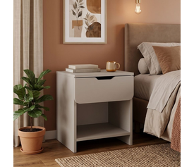 Mida bedside cabinet, sandstone, 45x40x52 cm