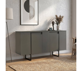 Μπουφές Orontes χρώμα ανθρακί 160x35,2x80εκ.