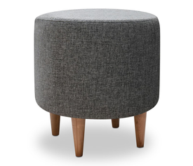 Σκαμπώ Liza υφασμάτινο χρώμα γκρι 40x40x42εκ.