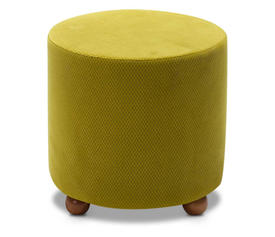 Σκαμπώ Mario υφασμάτινο χρώμα λαδί 40x40x40εκ.