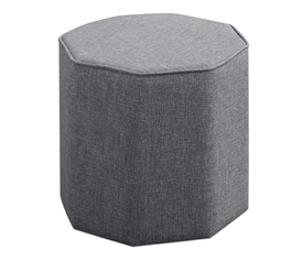 Σκαμπώ Hexa υφασμάτινο χρώμα γκρι 40x40x42εκ.