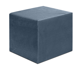 Σκαμπώ April βελούδινο χρώμα ανθρακί 40x40x40εκ.