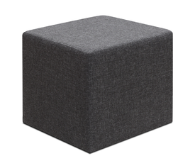 Σκαμπώ Linda υφασμάτινο χρώμα ανθρακί 40x40x40εκ.