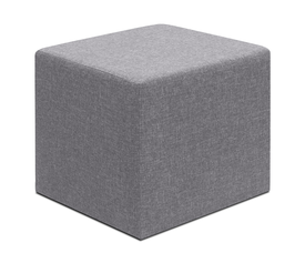 Σκαμπώ Linda υφασμάτινο χρώμα γκρι 40x40x40εκ.