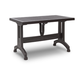 Τραπέζι πολυπροπυλενίου Callan χρώμα καφέ 140x80x73εκ.