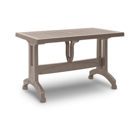 Τραπέζι πολυπροπυλενίου Callan χρώμα cappuccino 140x80x73εκ.