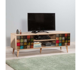 Έπιπλο τηλεόρασης Soho χρώμα sonoma 140x40x50 εκ.