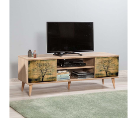Έπιπλο τηλεόρασης Soho χρώμα sonoma 140x40x50 εκ.