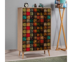 Παπουτσοθήκη - ντουλάπι Soho χρώμα sonoma 80x36x127εκ.